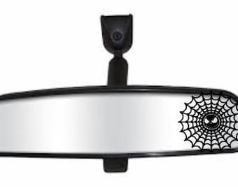 Spider web mirror decal, spider web sticker, Spider web decal, Car Decal