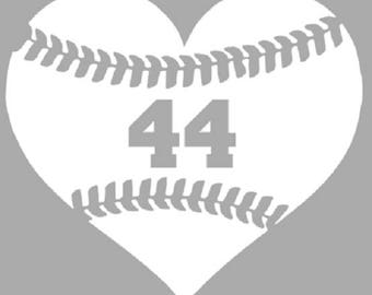 Heart baseball in outdoor vinyl , Or outdoor glitter, all metal cups, automoble outdoor decal, car decal,car sticker, outdoor car sticker