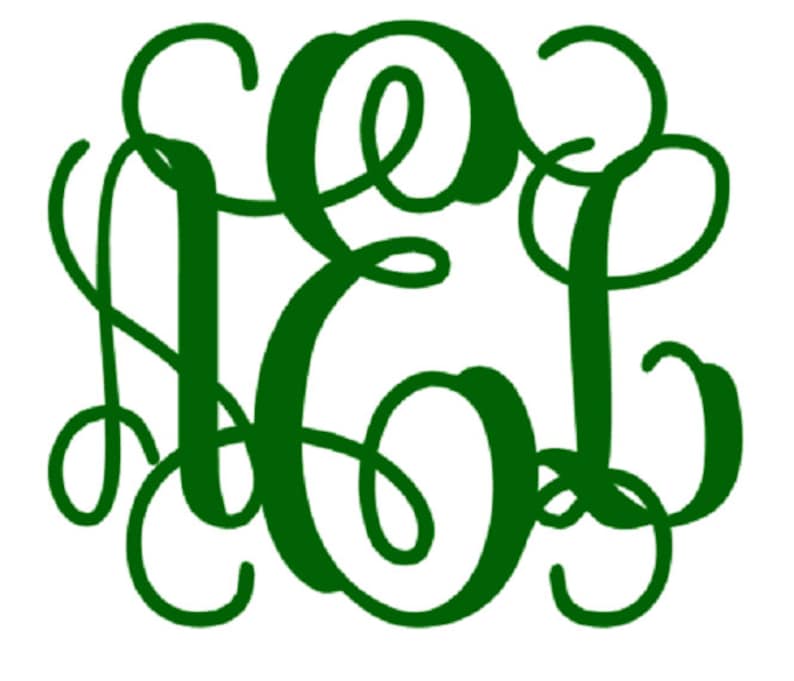 Monogram Iron On Heat Transfer Monogram Iron on Letters DIY Etsy