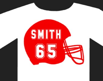 Helmet in Glitter or Vinyl heat transfer, Iron-on ,DIY shirt or t-shirt,Football,School teams,Sports,Mens shirt,womens clothing,Kids shirts