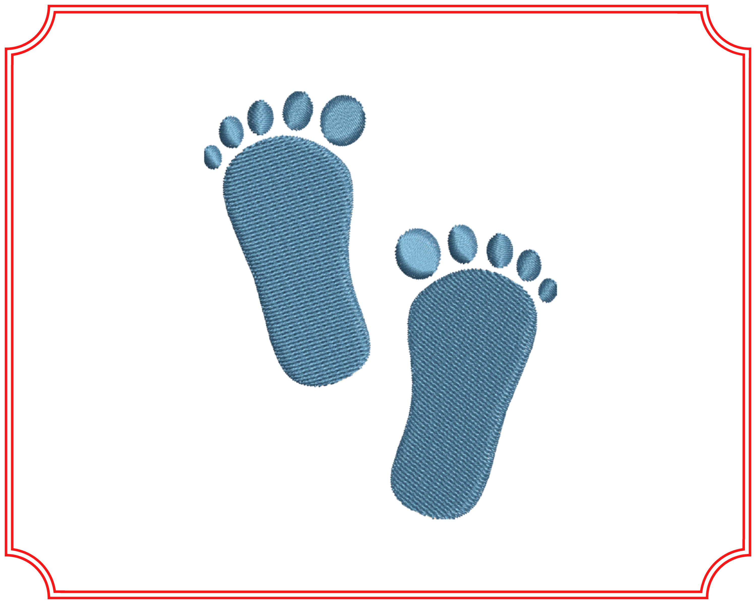 Baby Feet Machine Embroidery Design Etsy Canada
