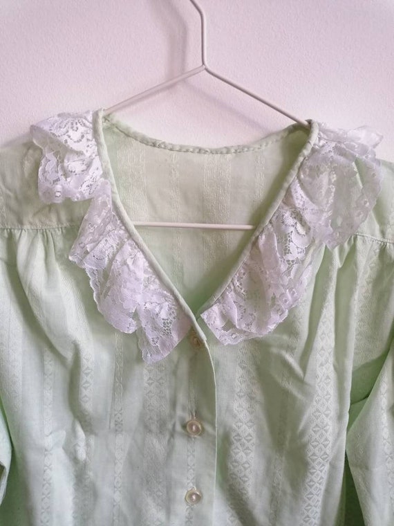 True Vintage Blouse 70s 80s 90s Lolita Dolly past… - image 9