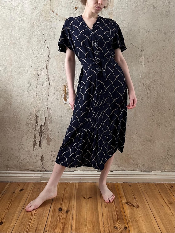 elegant vintage midi dress Elegant Vintage Floral Lace Midi Dress