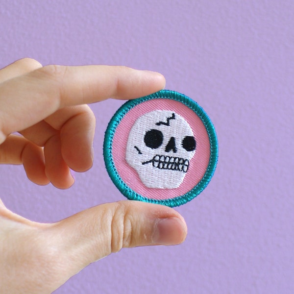 Bad Girl Killer Scout Skull Merit Badge Patch (Sew On)