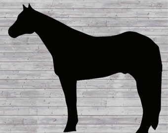 Quarter Horse Silhouette Horse silhouettes Etsy