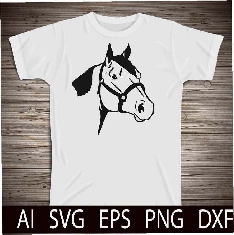 Download Quarter Horse Head Cut File SVG Western T-Shirts Designs ...