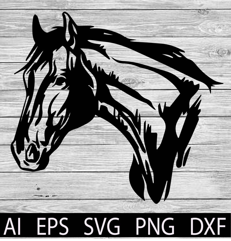 Download Horse Head Cut File SVG Western T-Shirts Designs Svg Cricut | Etsy