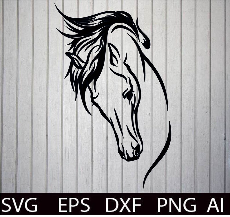 Download Horse Head Cut File Svg Western T-Shirts Designs Svg Cricut | Etsy