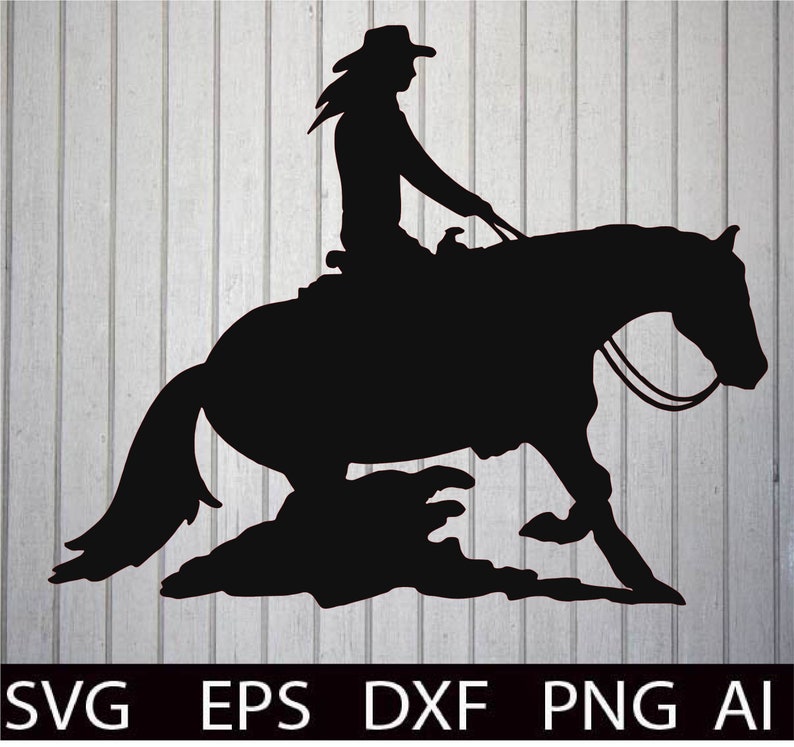 Download Reining Horse Girl Cut File SVG Western T-Shirts Designs Svg | Etsy