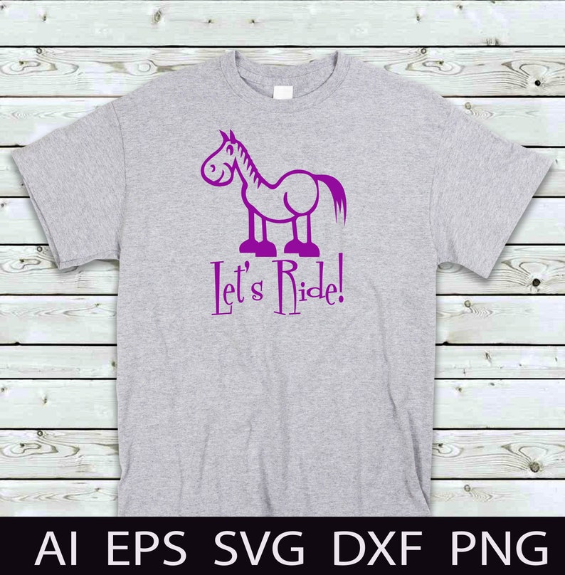 Let's Ride Cut File SVG Western T-Shirts Designs Svg | Etsy