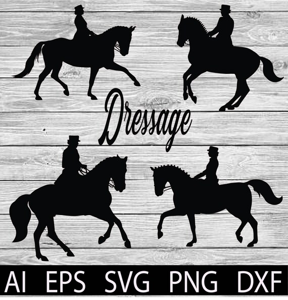Download Dressage Set Of 4 Cut File Svg Western English T Shirts Etsy PSD Mockup Templates