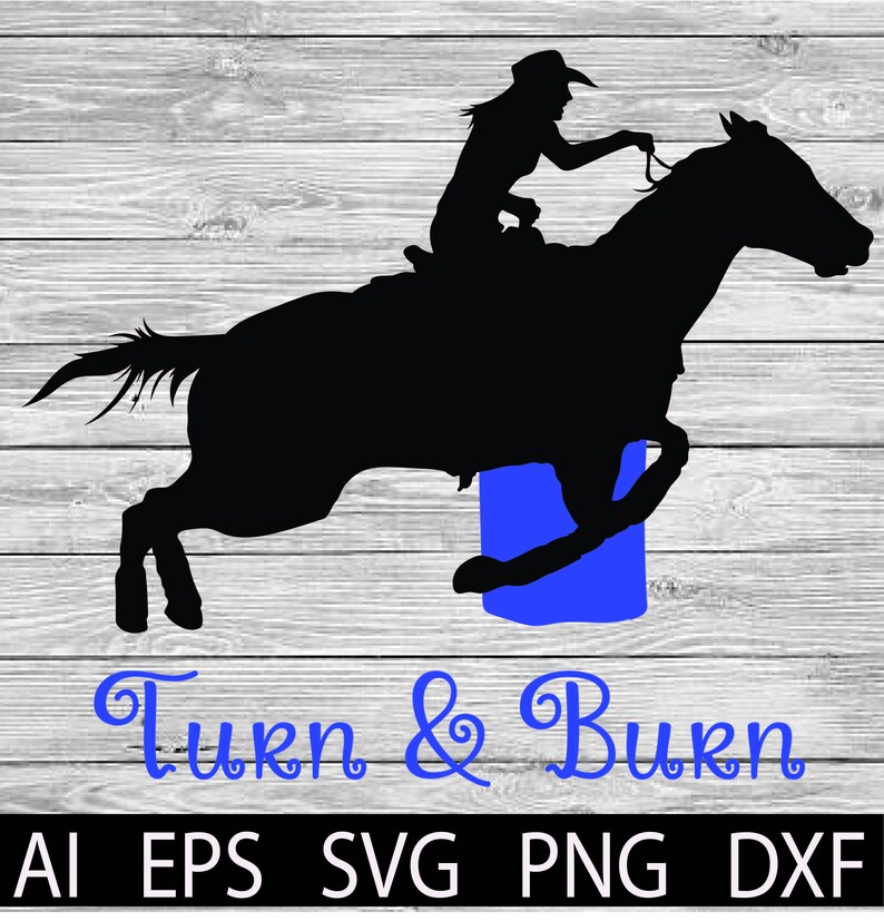 Horse Barrel Racer Cut File SVG Western T-Shirts Designs Svg | Etsy