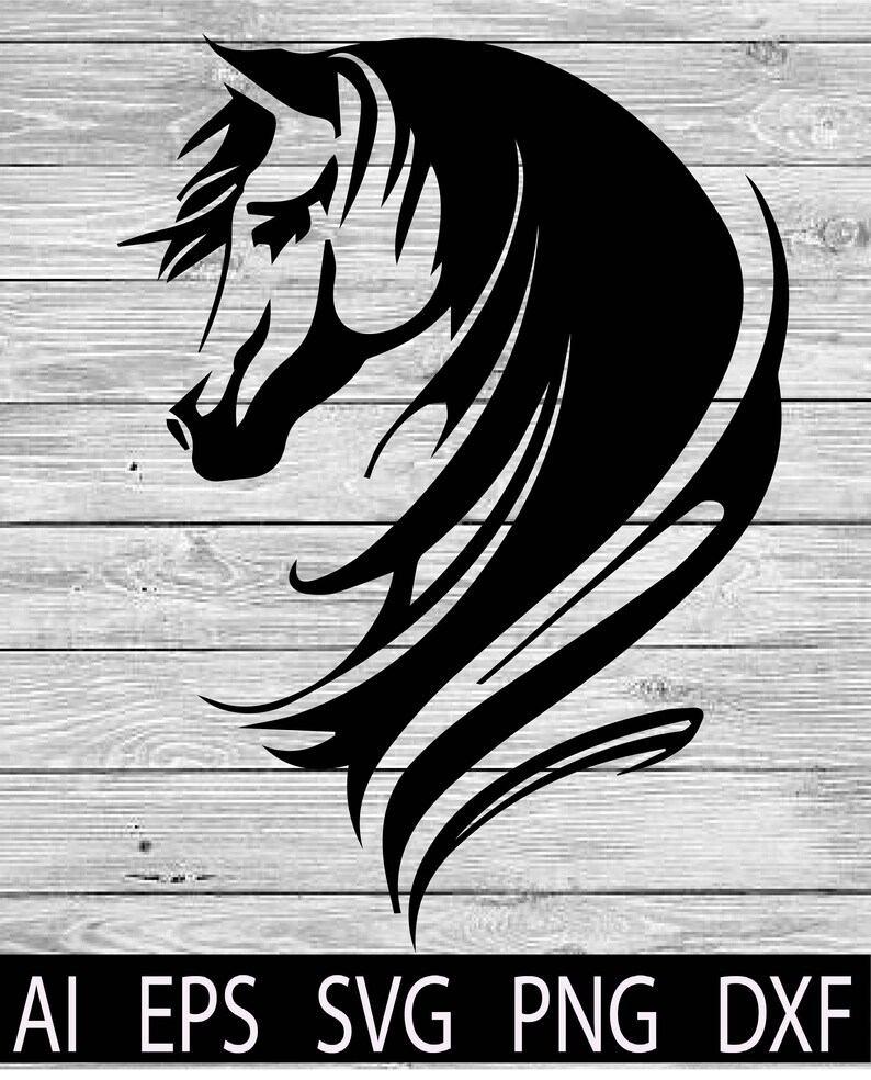 Download Arabian Horse Head Cut File SVG Western T-Shirts Designs Svg | Etsy