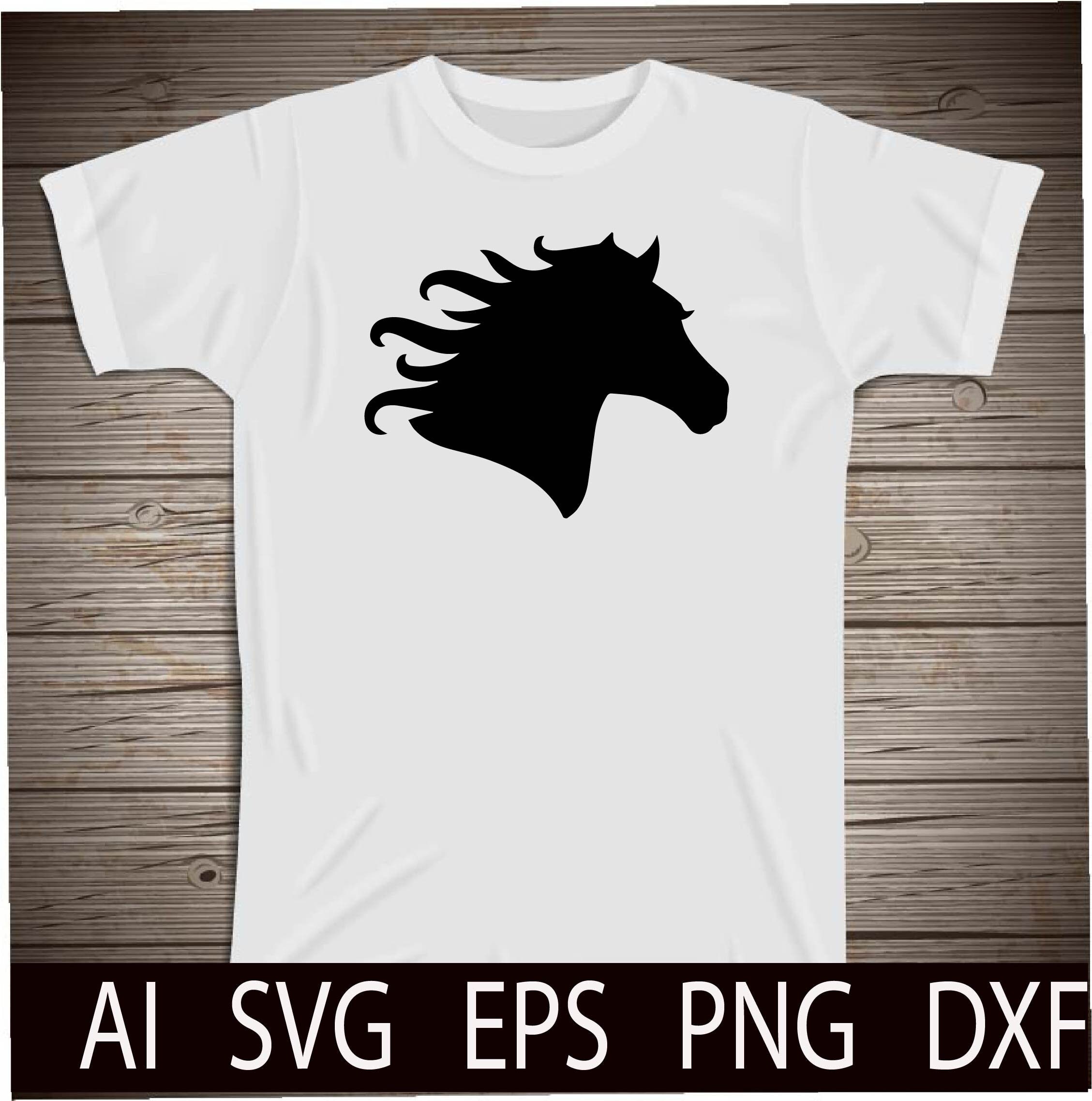 Download Horse Head Silhouette Cut File Svg Western T Shirts Designs Etsy