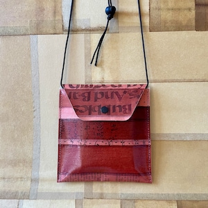 Handmade Collaged Canvas Crossbody Bag