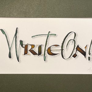 Original Hand Lettered Calligraphy  Artwork