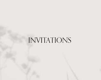 Custom Wedding Invitations // Modern Wedding Invitations