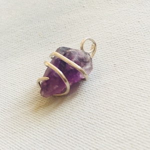 Amethyst pendulum pendent | Sterling silver