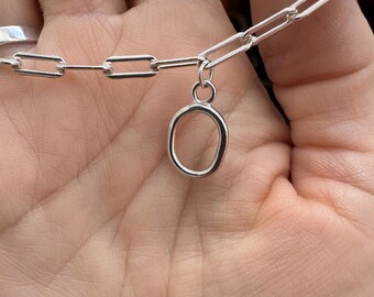 Hand made paperclip chain bracelet | sterling | 14k solid gold | 3.5mm