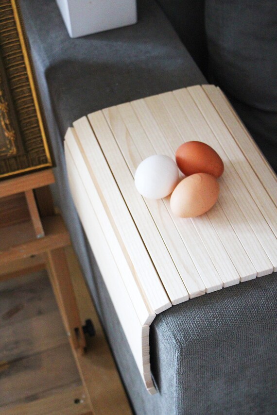 Sofa Tray Table Ash Sofa Arm Table Couch Armrest Tray Lap Etsy