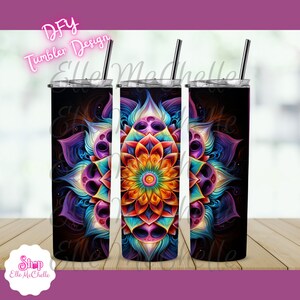 Psychedelic Blossom  Tumbler Design