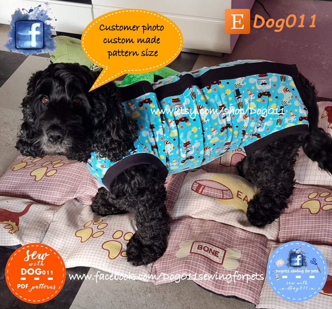 Dog Medical Suit / Dog Medical Vest / Dog Recovery Vest / Post-surgery ...