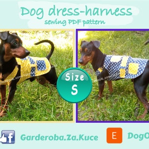 Dog Dress Harness Sewing Pattern: Size S (PDF Pattern)