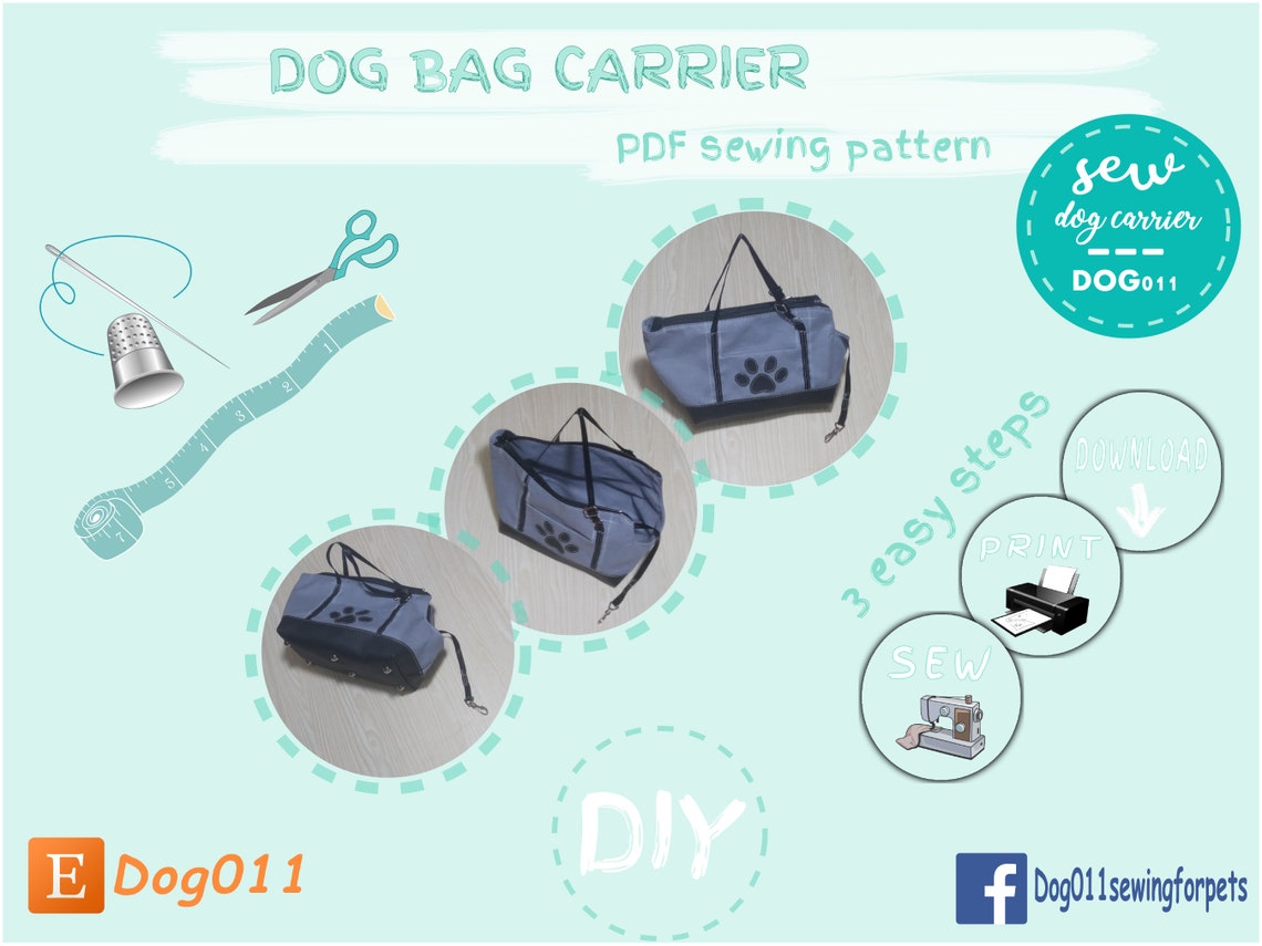 Dog Carrier PDF Pattern / Dog Bag PDF Pattern / Sewing PDF Etsy