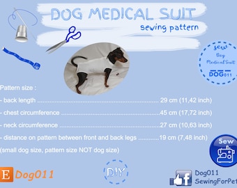 Modello di tuta medica per cani: modello PDF per tuta post-operatoria per animali domestici