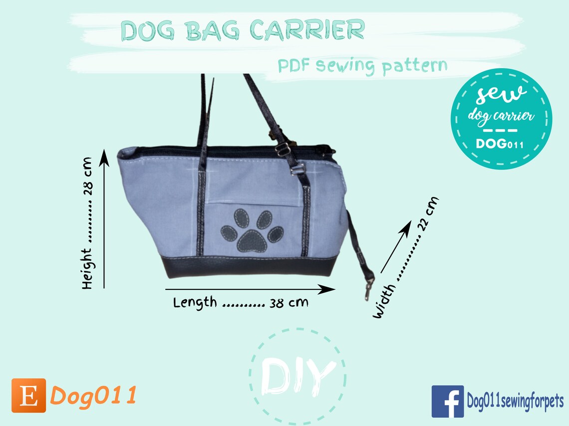 Dog Carrier PDF Pattern / Dog Bag PDF Pattern / Sewing PDF Etsy