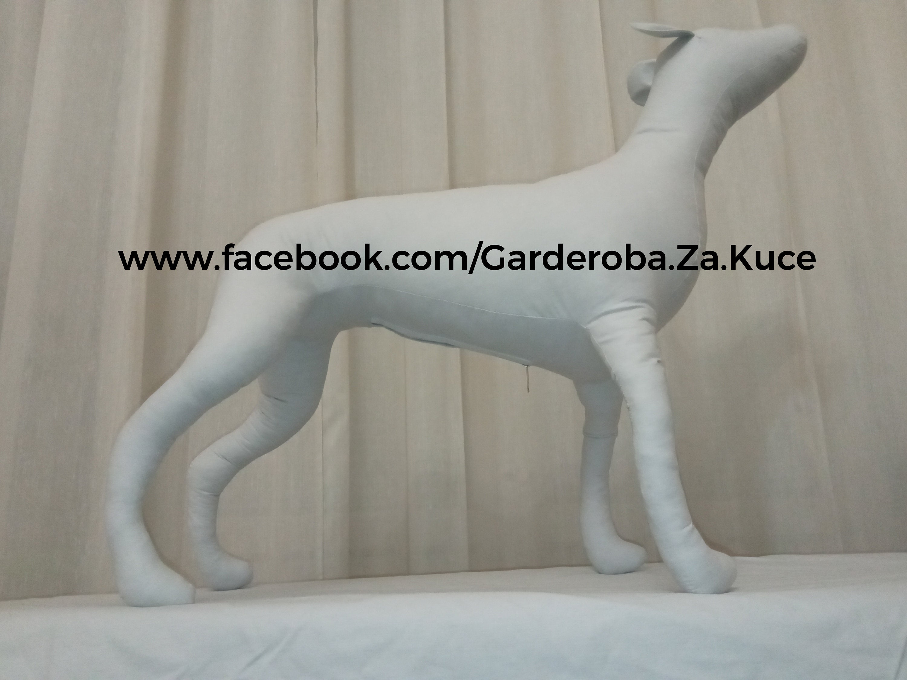 Handmade White Dog Mannequin