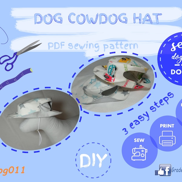 Sewing Pattern for Cowboy Hat Etsy