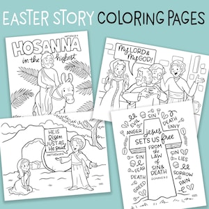 Easter Story Printable Coloring Pages