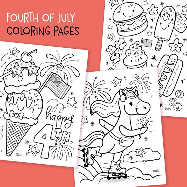 Fourth of July Printable Coloring Pages