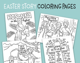 Easter Story Printable Coloring Pages