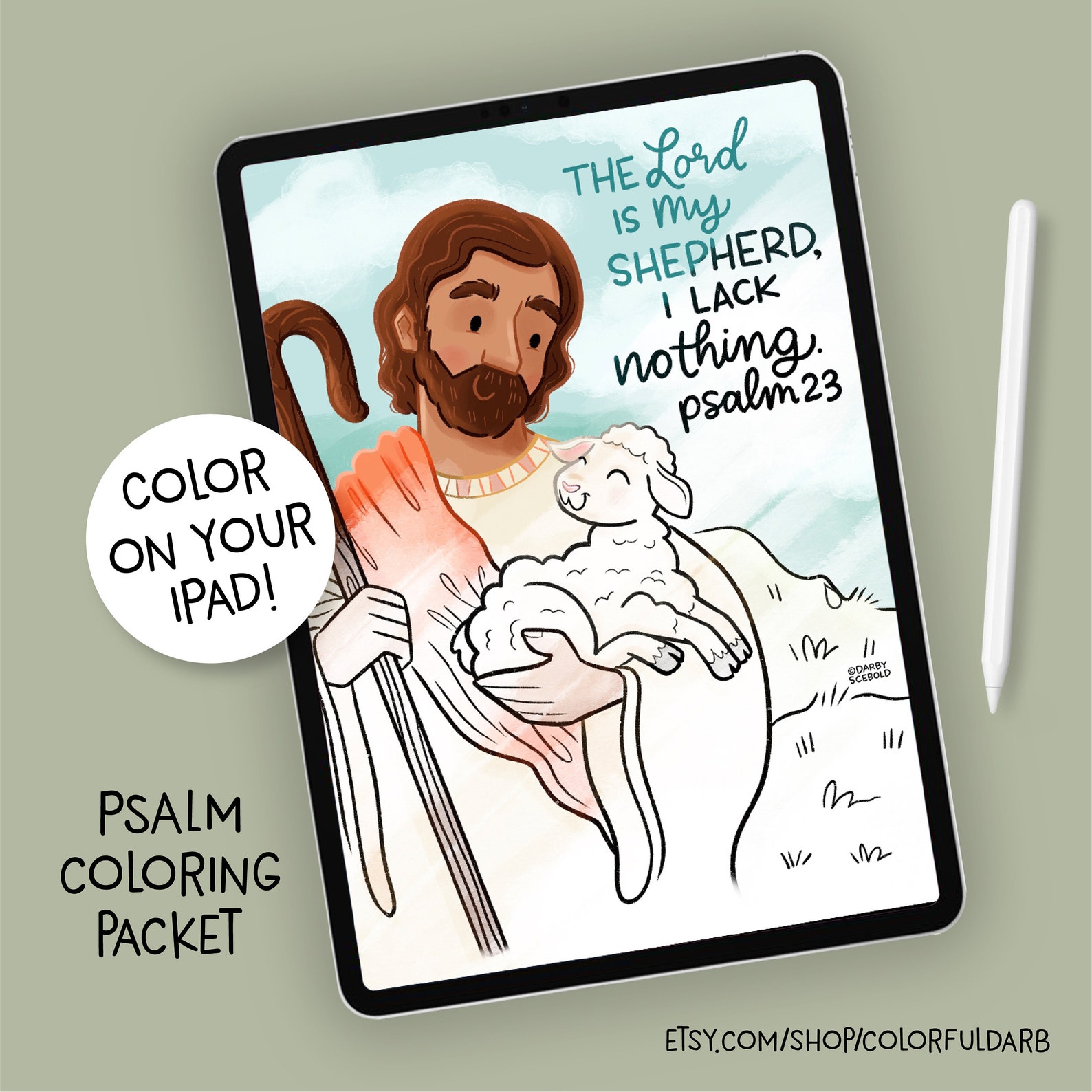 Psalms Printable Coloring Pages - Etsy