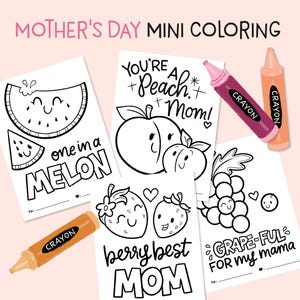 Mini foglio da colorare per la festa della mamma