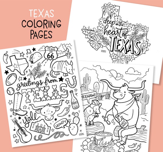 Texas Printable Coloring Pages