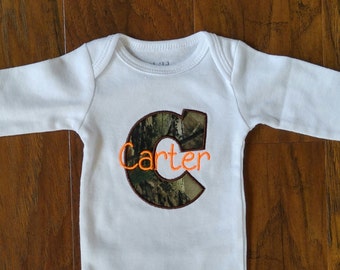Gepersonaliseerde romper, camouflage romper, babyshower cadeau, babycadeau, romper, jongens romper, romper babyjongen, schattige jongens romper, camo babyoutfit