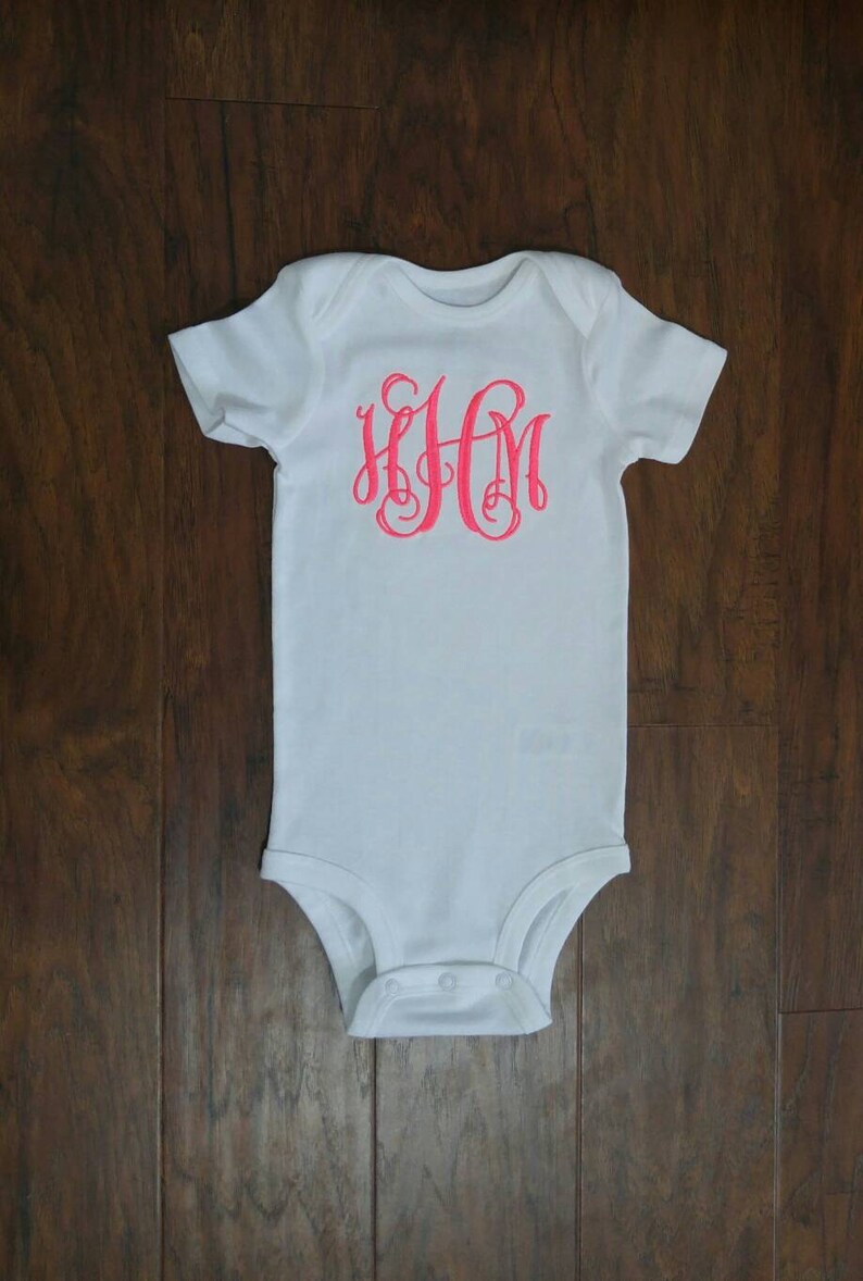 cute monogrammed baby girl clothes