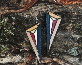 Midnight Burst Dagger Earrings
