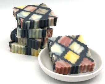 Mosaic Bar Soap, Made with Natural Colors