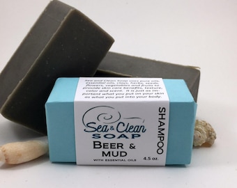 Beer and Mud Shampoo Bar Natural Hair Care