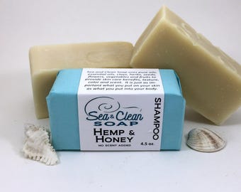 Hemp and Honey Shampoo Bar Unscented