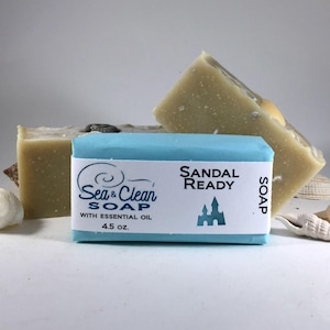Sandal Ready Soap, Natural Exfoliating Pumice for Feet, Essential Oils