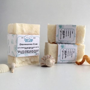 Dishwashing Cube, Solid Dish Soap, Plastic Free