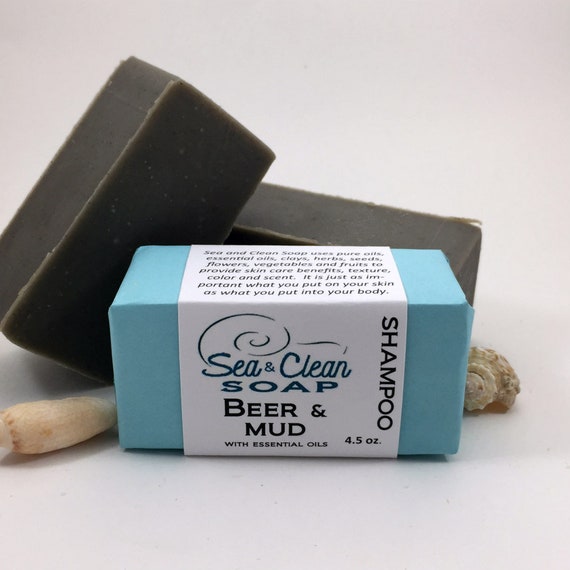 Beer And Mud Shampoo Bar Natural Hair Care Shampoo Dead Sea Etsy