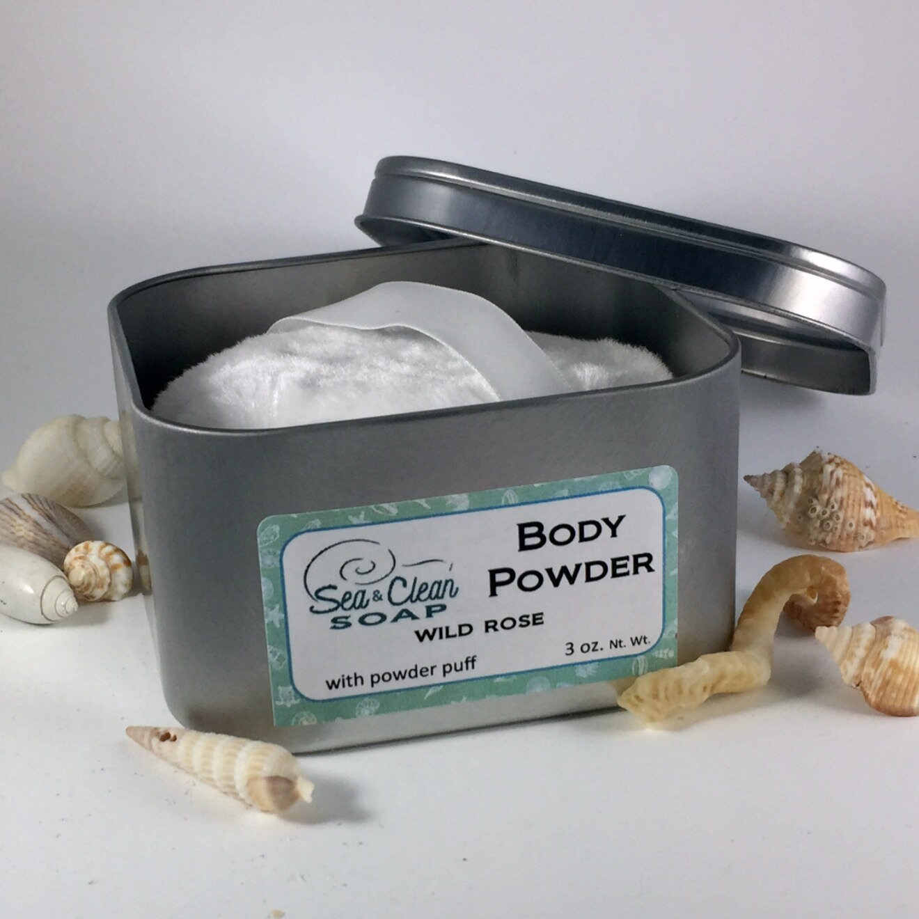 Body Powder With Puff Dusting Powder for Bath and Body Talc Etsy
