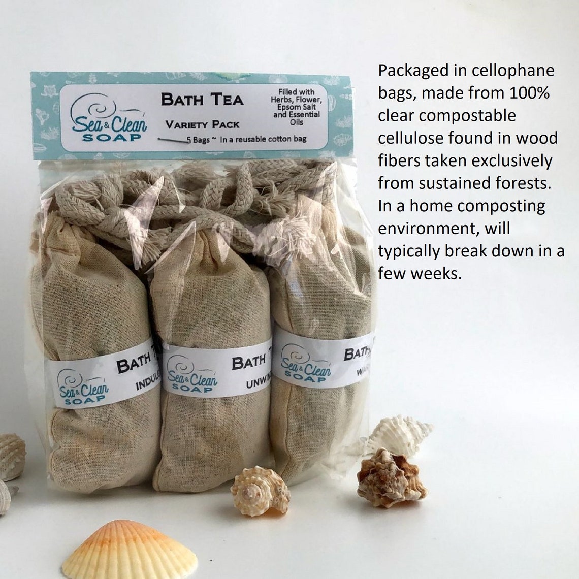 Bath Tea Tub Tea Variety Pack Made with Organic Herbs Etsy