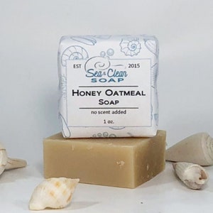 Honey Oatmeal Mini Soap Unscented for Dry Skin